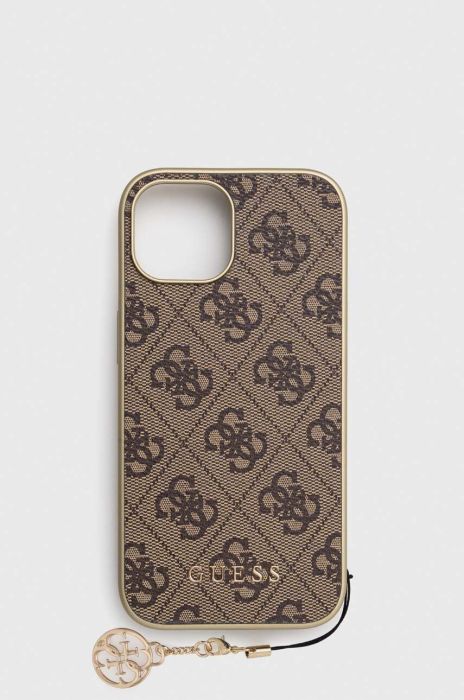 Чохол на телефон Guess iPhone 15 6.1 колір коричневий (3646954)