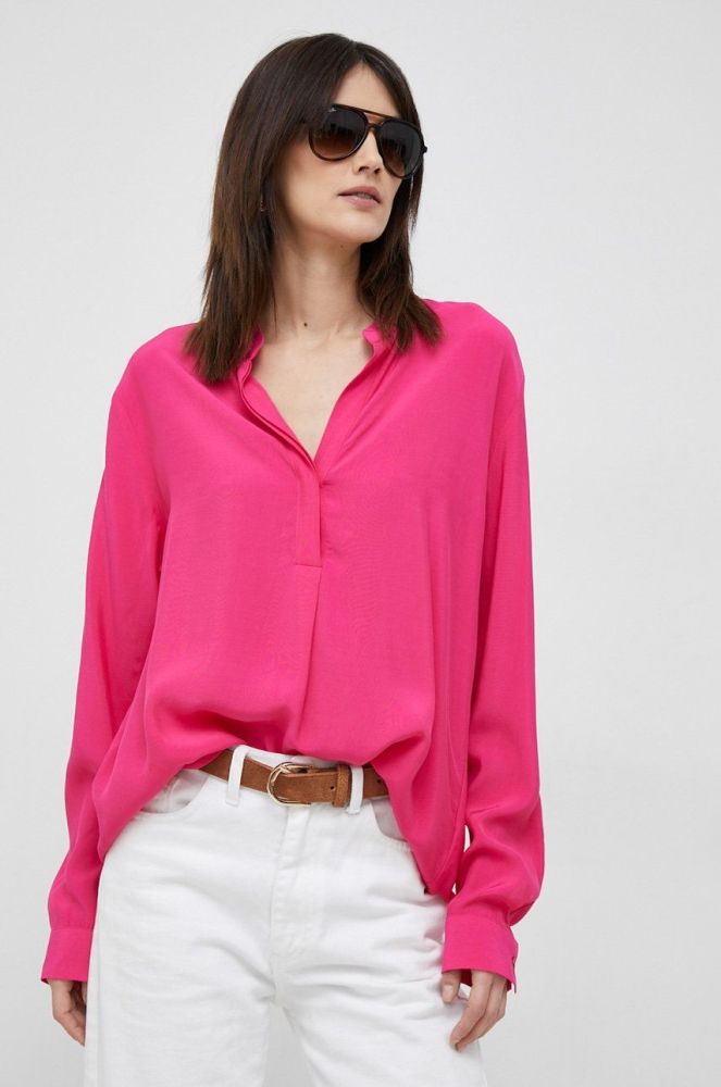 Блузка Seidensticker жіноча колір рожевий однотонна