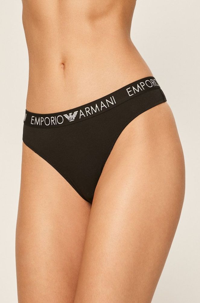 Emporio Armani - Стринги (2-pack) колір чорний (1190042)