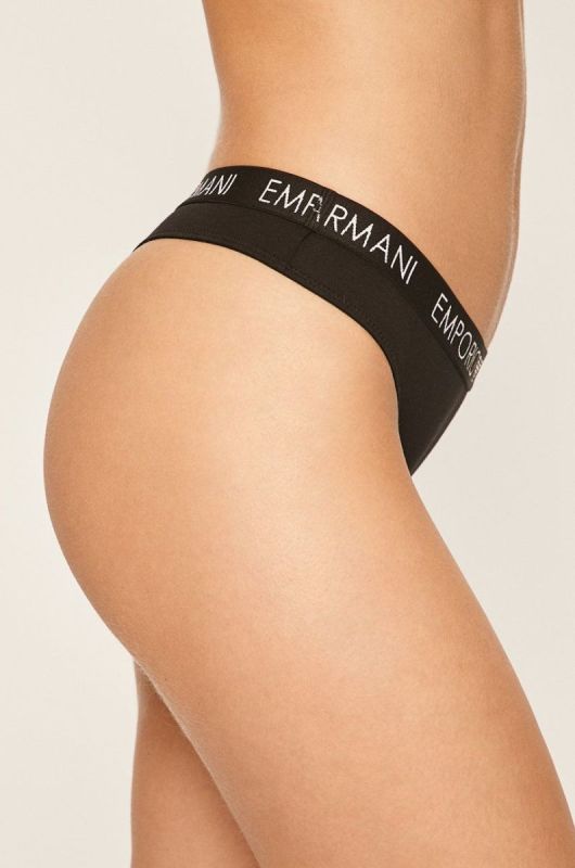 Emporio Armani - Стринги (2-pack) колір чорний (1190042) фото 2