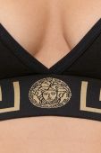 Бюстгальтер Versace колір чорний гладкий (1900548)