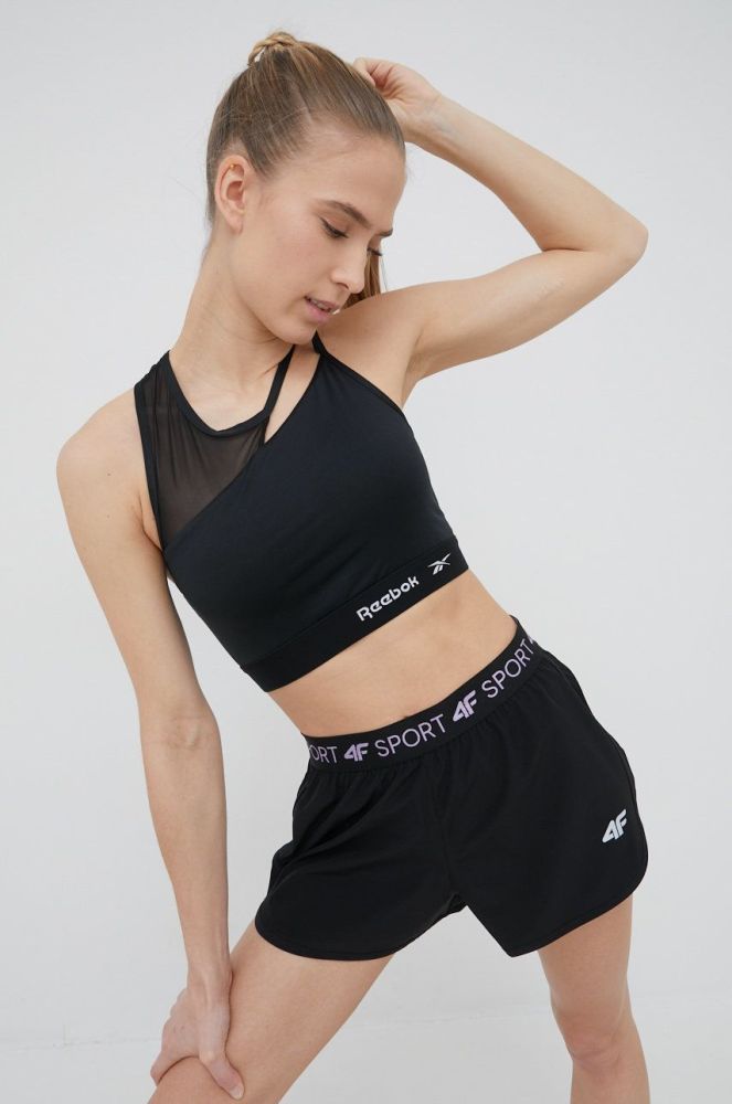 Топ для тренувань Reebok Cut Out F9762 колір чорний однотонний