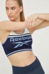 Спортивний бюстгальтер Reebok Kerys колір синій візерунок Спортивний бюстгальтер Reebok Kerys колір синій візерунок