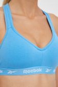 Спортивний бюстгальтер Reebok однотонний колір блакитний