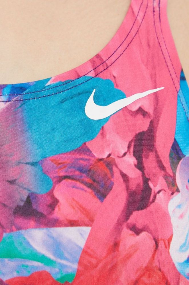 Суцільний купальник Nike колір фіолетовий м'яка чашечка (2581766) фото 4