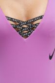 Суцільний купальник Nike колір фіолетовий м'яка чашечка (3599969)