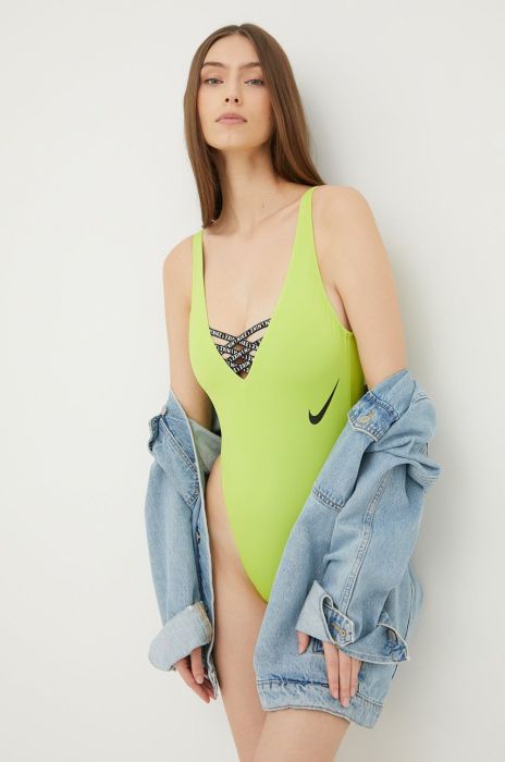 Суцільний купальник Nike колір зелений м'яка чашечка (2581781) Суцільний купальник Nike колір зелений м'яка чашечка (2581781)