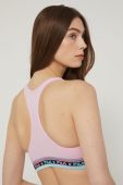 Спортивний бюстгальтер Fila колір рожевий візерунок