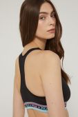 Спортивний бюстгальтер Fila колір чорний візерунок (2441811)