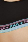 Спортивний бюстгальтер Fila колір чорний візерунок (2441811)