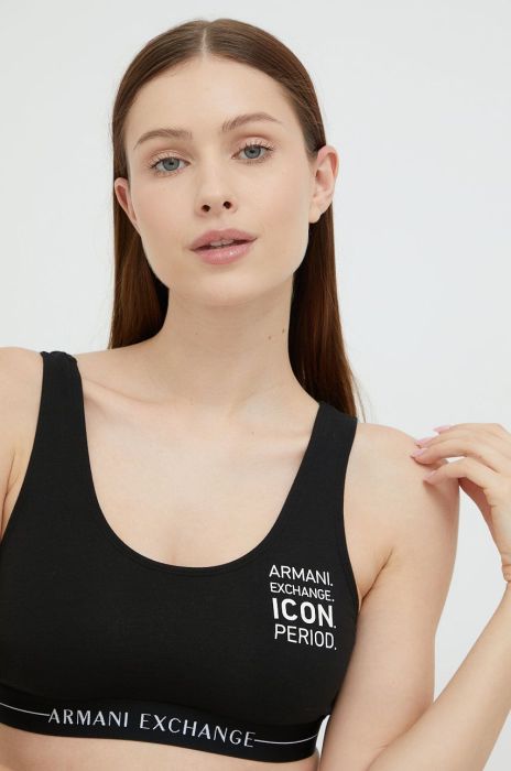 Бюстгальтер Armani Exchange колір чорний Бюстгальтер Armani Exchange колір чорний