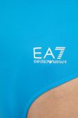 Суцільний купальник EA7 Emporio Armani колір бірюзовий м'яка чашечка Суцільний купальник EA7 Emporio Armani колір бірюзовий м'яка чашечка