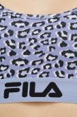 Спортивний бюстгальтер Fila колір фіолетовий візерунок