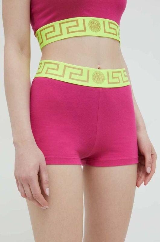 Шорти Versace Колір рожевий колір рожевий