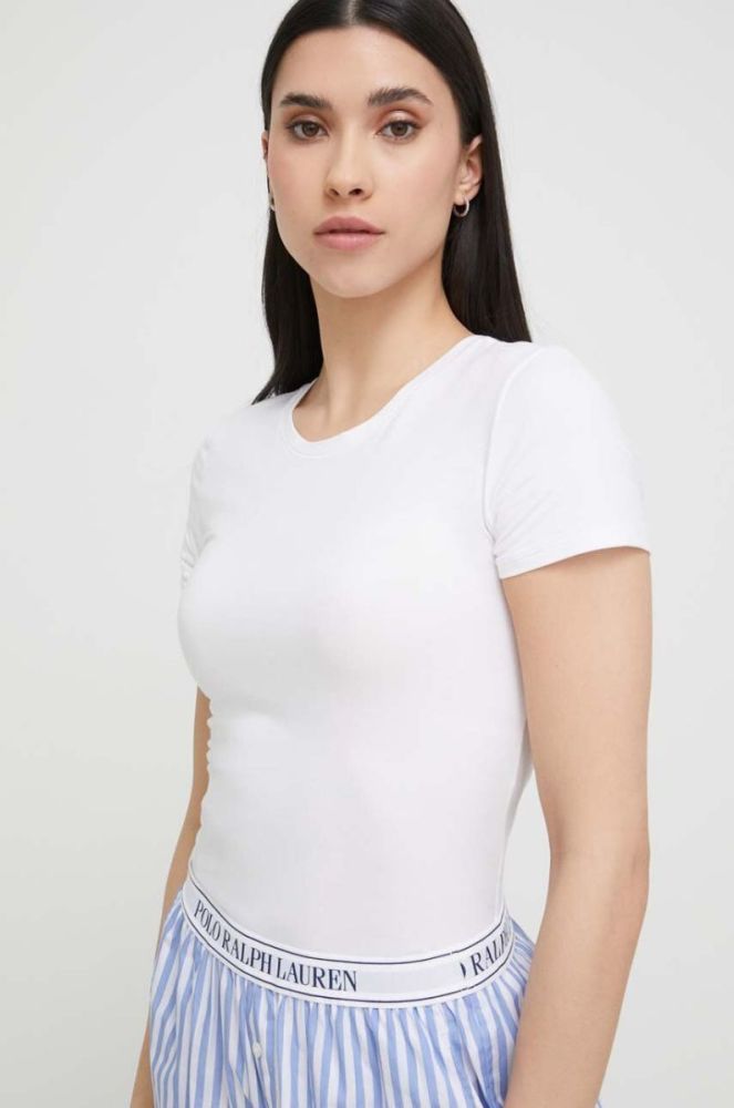 Пляжна футболка Polo Ralph Lauren колір білий фото 4