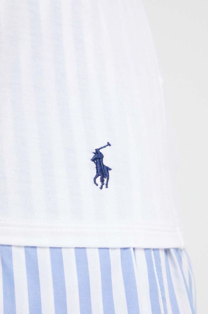 Пляжна футболка Polo Ralph Lauren колір білий фото 5