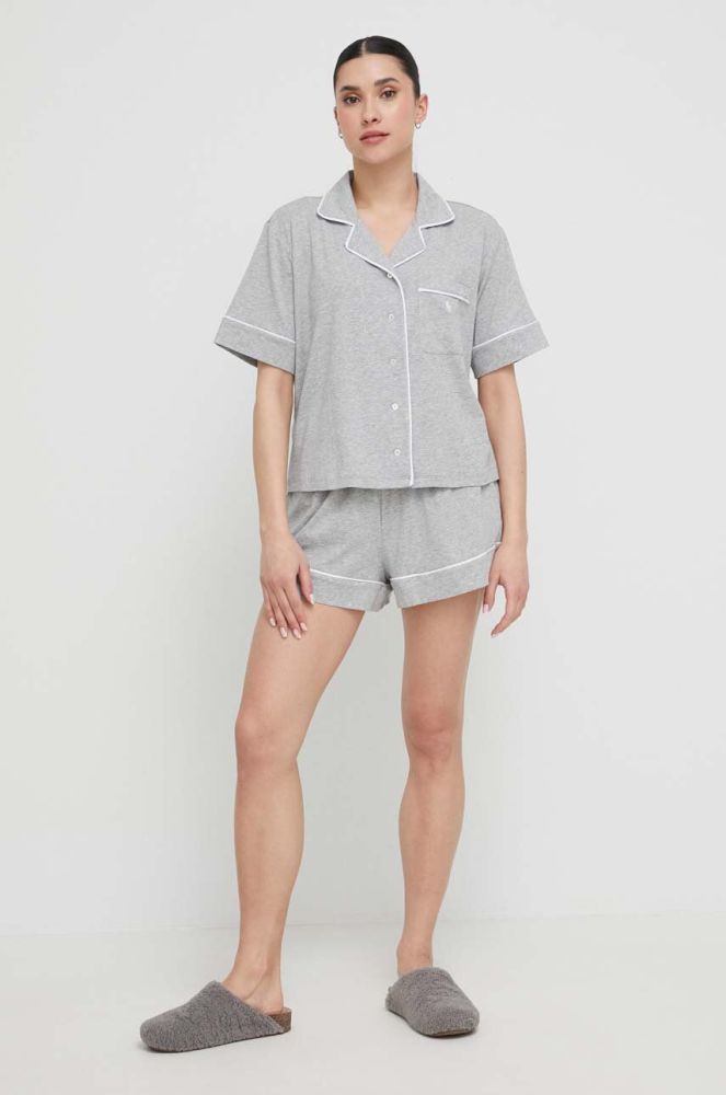 Піжама Polo Ralph Lauren жіноча колір сірий (3243862)