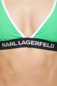 Купальний бюстгальтер Karl Lagerfeld колір зелений злегка ущільнена чашечка (3121522)