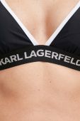 Купальний бюстгальтер Karl Lagerfeld колір чорний злегка ущільнена чашечка (3121515)