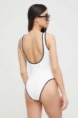 Суцільний купальник Karl Lagerfeld колір білий м'яка чашечка (3139260)