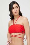 Купальний бюстгальтер Karl Lagerfeld колір червоний злегка ущільнена чашечка (3139294) Купальний бюстгальтер Karl Lagerfeld колір червоний злегка ущільнена чашечка (3139294)