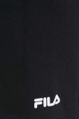 Бавовняна піжама Fila колір чорний з бавовни