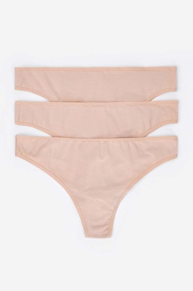 Стринги women'secret 3-pack колір бежевий фото 2