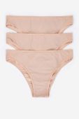 Труси women'secret 3-pack колір бежевий (3246749)