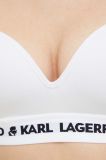 Бюстгальтер Karl Lagerfeld колір білий однотонний