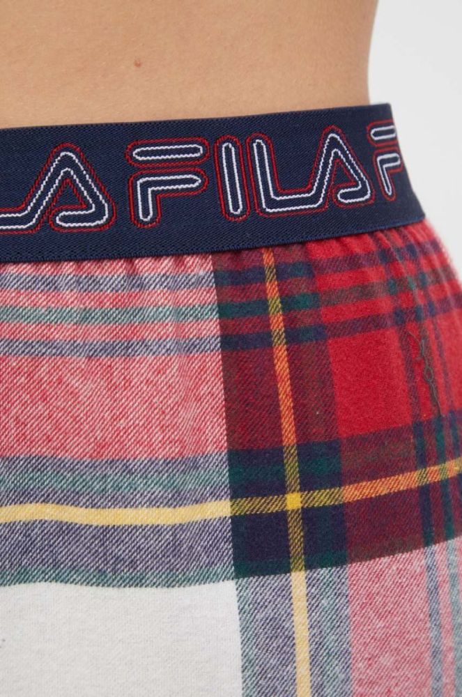 Бавовняна піжама Fila колір бежевий з бавовни (3653084) фото 7