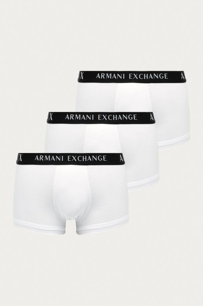 Armani Exchange - Боксери (3-pack) колір білий