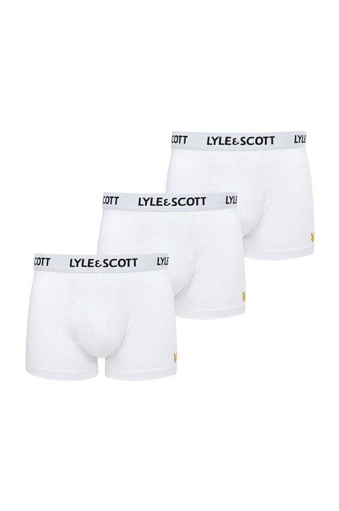 Lyle & Scott - Боксери BARCLAY (3-pack) колір білий (1338946)