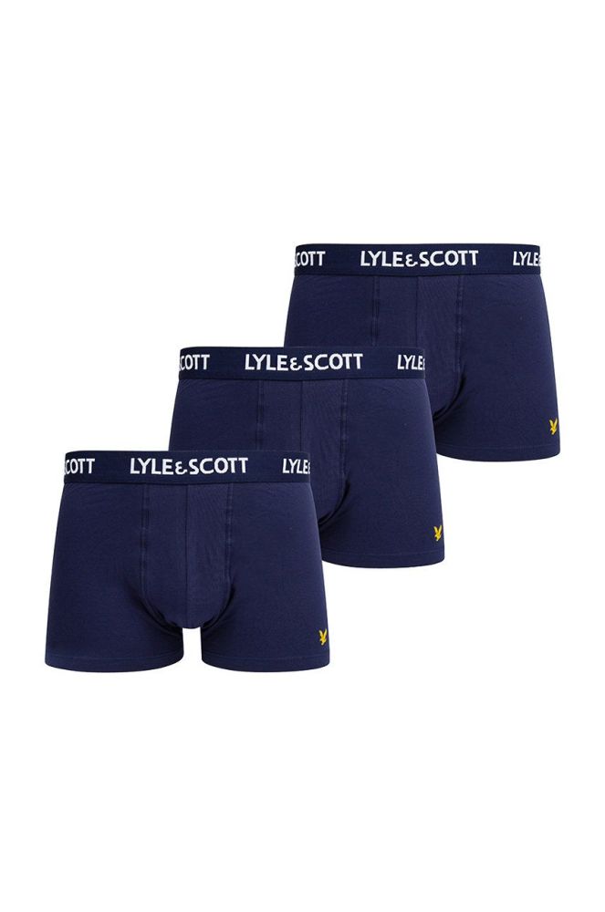 Lyle & Scott - Боксери BARCLAY (3-pack) колір темно-синій (1338956)