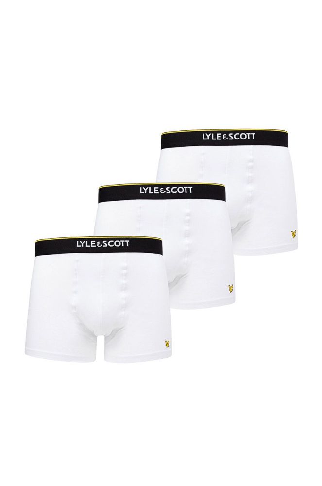 Боксери Lyle & Scott (3-pack) колір білий