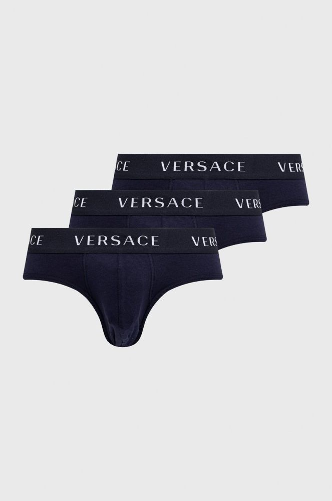 Сліпи Versace (3-pack) чоловічі колір синій
