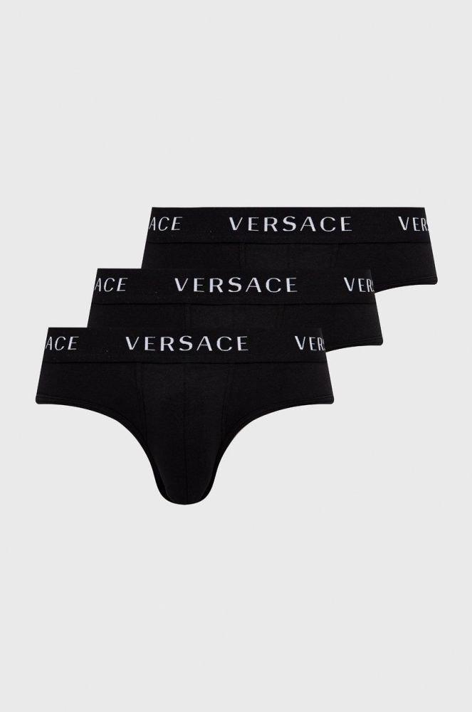 Сліпи Versace (3-pack) чоловічі колір чорний