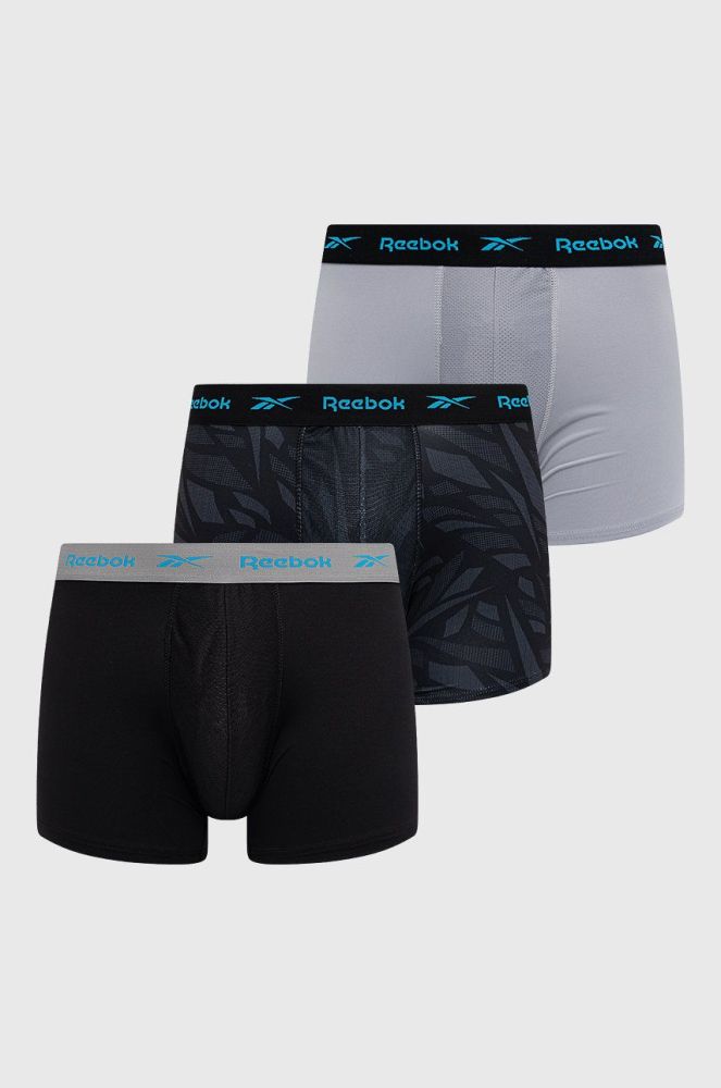 Боксери Reebok (3-pack) чоловічі колір чорний