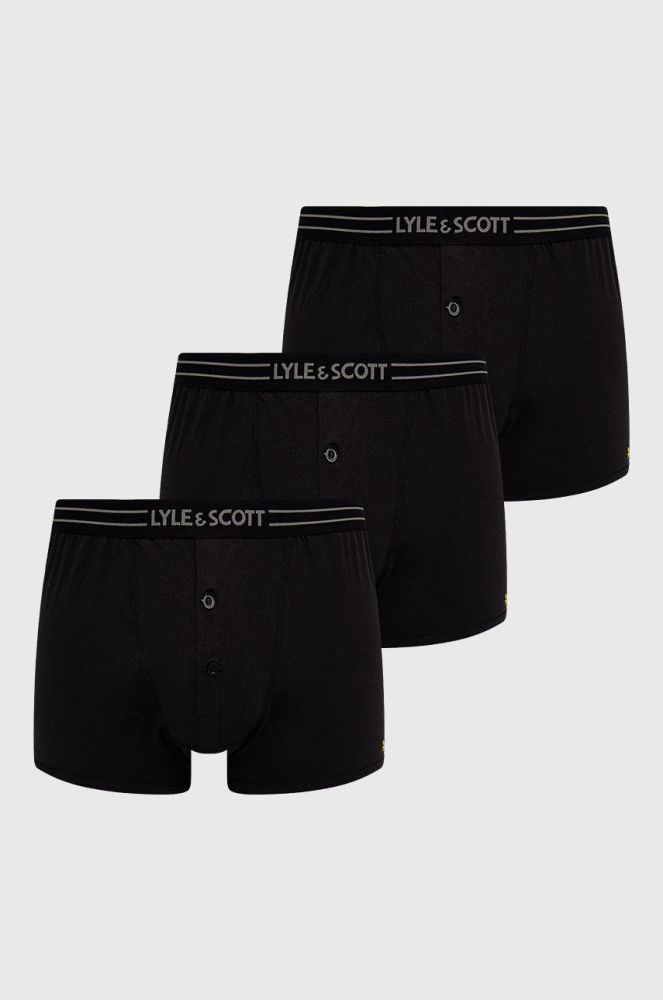 Боксери Lyle & Scott (3-pack) колір чорний