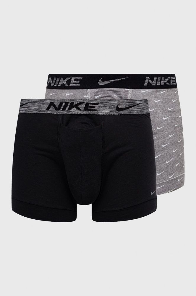 Боксери Nike (2-pack) чоловічі колір сірий