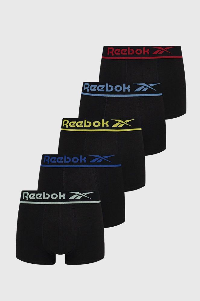 Боксери Reebok (5-pack) чоловічі колір чорний