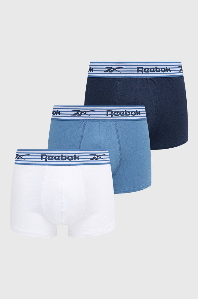 Боксери Reebok F8393 (3-pack) чоловічі колір блакитний