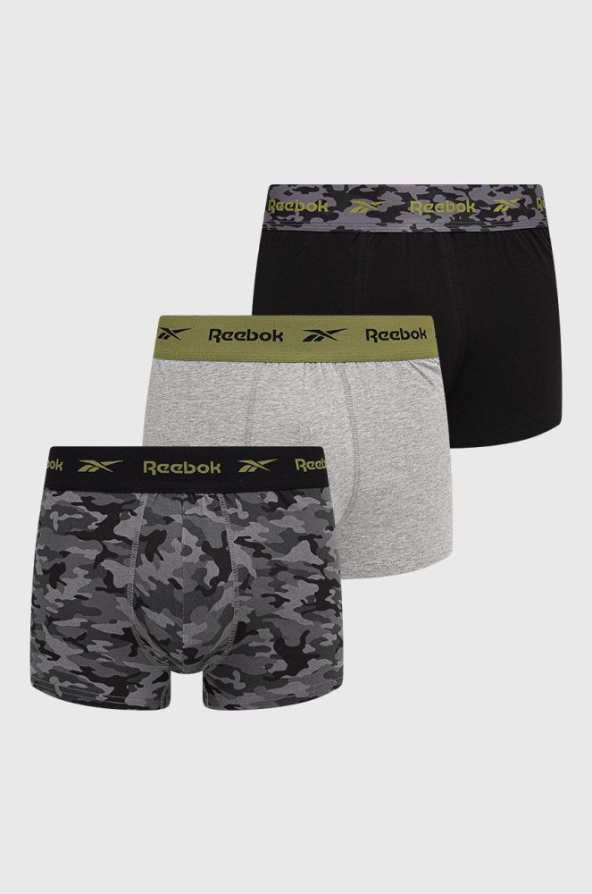 Боксери Reebok F8401 (3-pack) чоловічі колір чорний