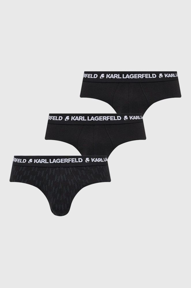 Сліпи Karl Lagerfeld чоловічі колір чорний (2484226)
