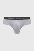 Бавовняні сліпи Emporio Armani Underwear 3-pack колір синій