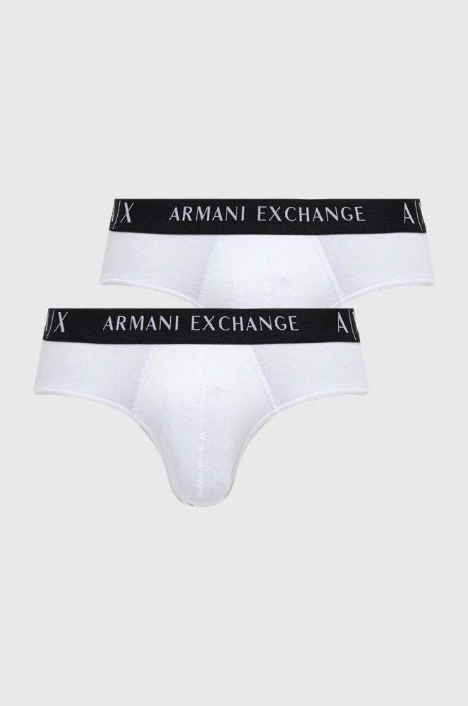 Сліпи Armani Exchange 2-pack чоловічі колір білий