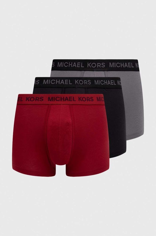 Боксери Michael Kors 3-pack чоловічі колір бордовий