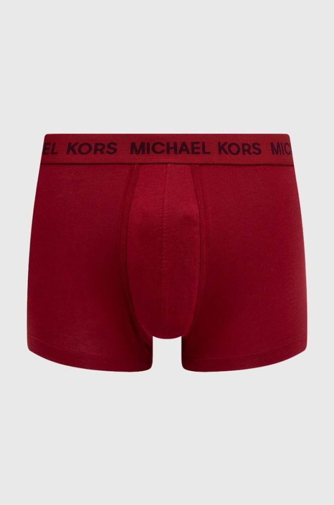 Боксери Michael Kors 3-pack чоловічі колір бордовий фото 2