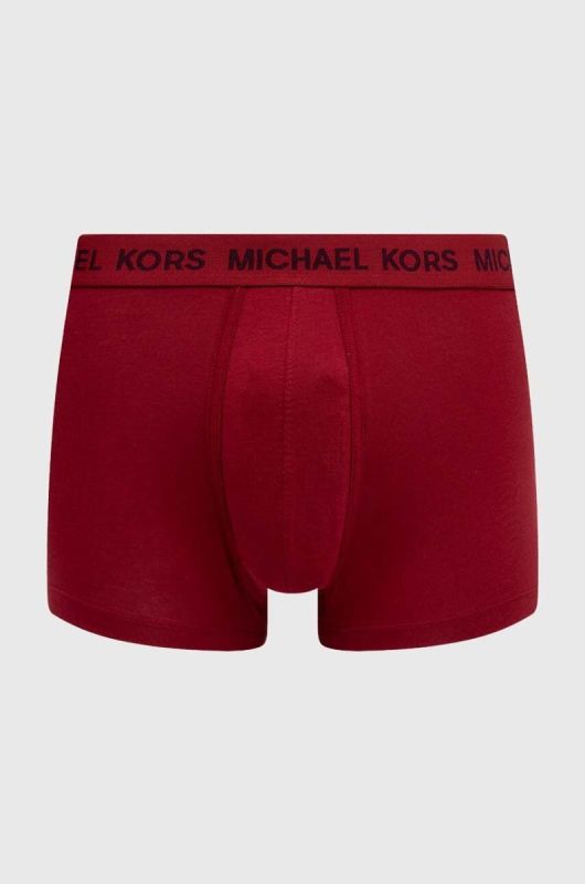 Боксери Michael Kors 3-pack чоловічі колір бордовий фото 2