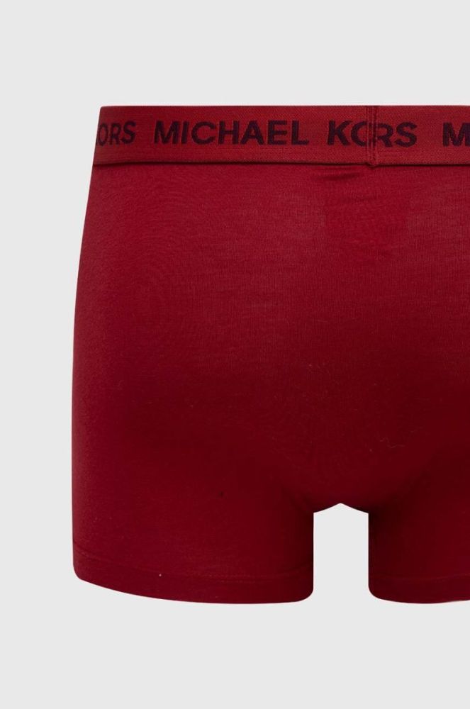 Боксери Michael Kors 3-pack чоловічі колір бордовий фото 5