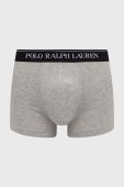 Боксери Polo Ralph Lauren 3-pack чоловічі колір сірий (3388050)
